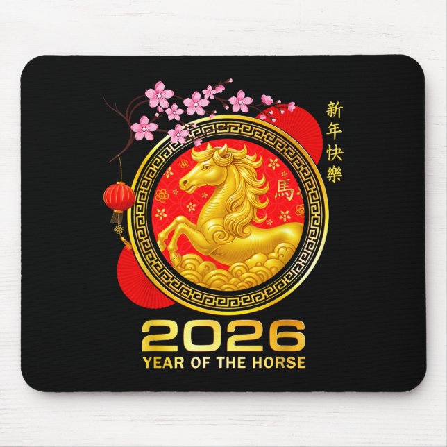 Year Of The Horse 2026 Lunar New Year Chinese Men  Musmatta (Framsidan)