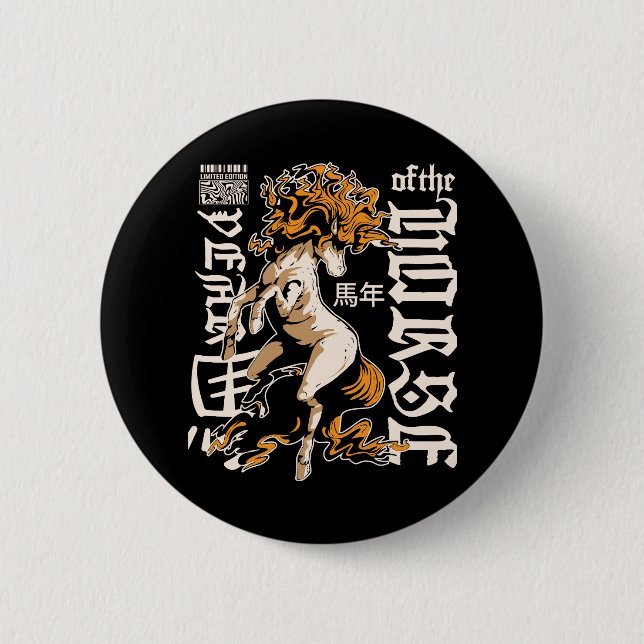 Year of the Horse Chinese  – Strength & Freedom Knapp (Framsida)