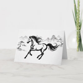 Year of the Horse Lunar New Year Greeting Card Helgkort