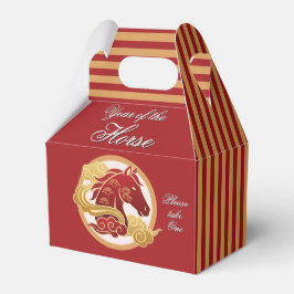 Year of the Horse New Years 4"w x 2.5"l x 5"h Presentaskar