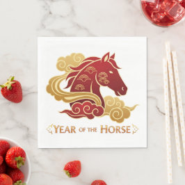 Year of the Horse New Years Eve Party Pappersservett