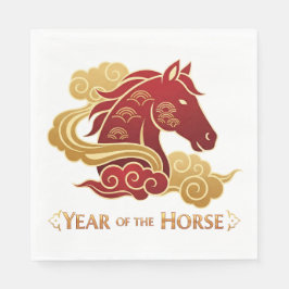 Year of the Horse New Years Eve Party Pappersservett