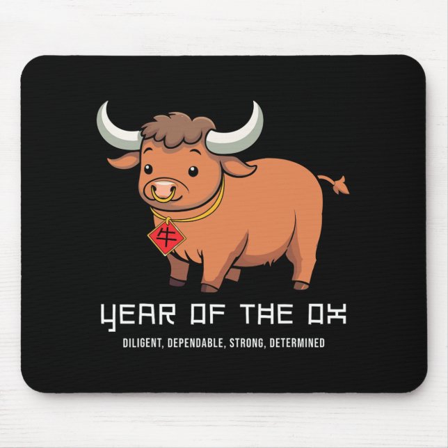 Year Of The Ox Cute Kawaii Chinese Zodiac Chinese  Musmatta (Framsidan)
