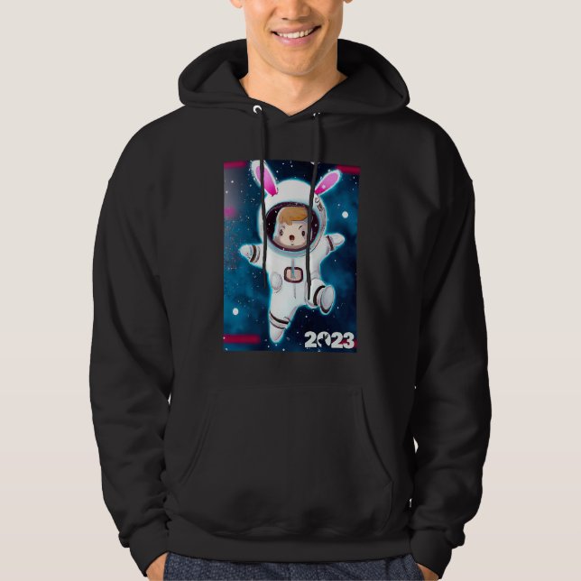 Year Of The Rabbit 2023 Chinese New Year 2023 Boy  Hoodie (Framsida)