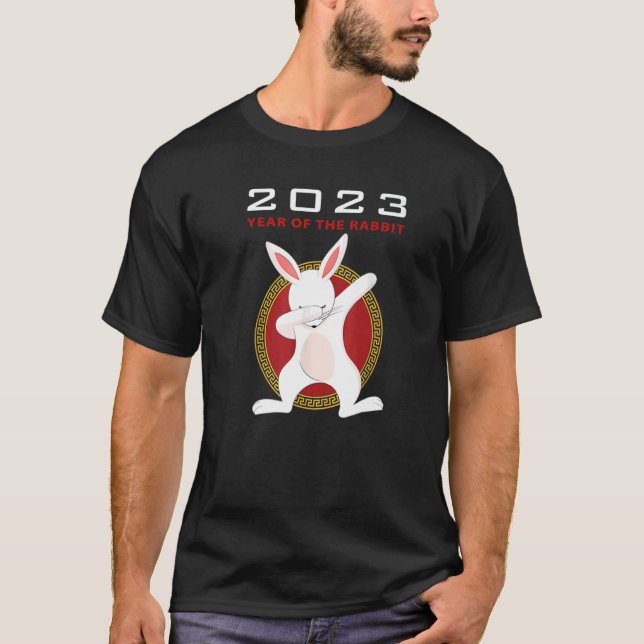 Year Of The Rabbit 2023 Chinese New Year 2023 T Shirt (Framsida)