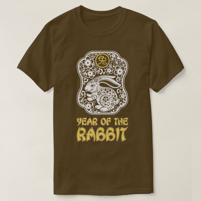 Year of The Rabbit 2023, Zodiac Tiger Chinese Zodi T Shirt (Design framsida)
