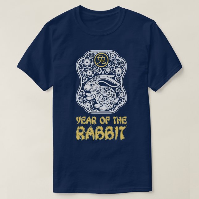 Year of The Rabbit 2023, Zodiac Tiger Chinese Zodi T Shirt (Design framsida)
