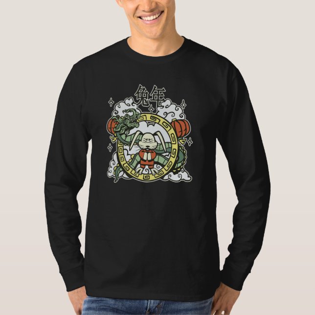 Year of the Rabbit   Chinese Zodiac NEW YEAR 2023 T Shirt (Framsida)