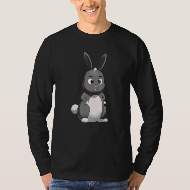 Year of The Rabbit Zodiac Lunar Chinese New Year T Shirt (Framsida)