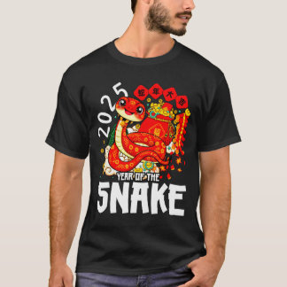 Year Of The Snake 2025 Chinese New Year 2025 Red S T Shirt