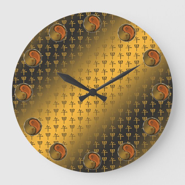 Year of the Wood Horse Stor Klocka (Framsida)