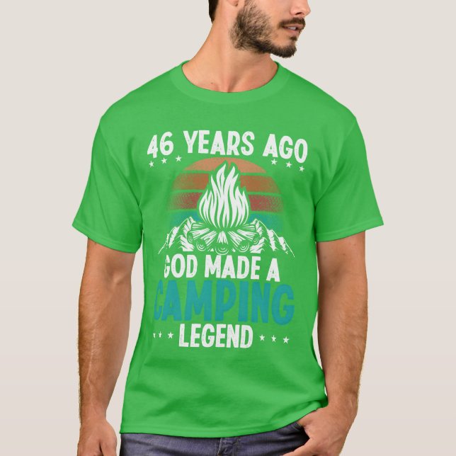 Year Old Camping Legend Scout Birthday Camper frie T Shirt (Framsida)
