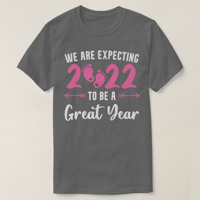 Year Preview 2022 Pregnancy Baby  T Shirt (Design framsida)