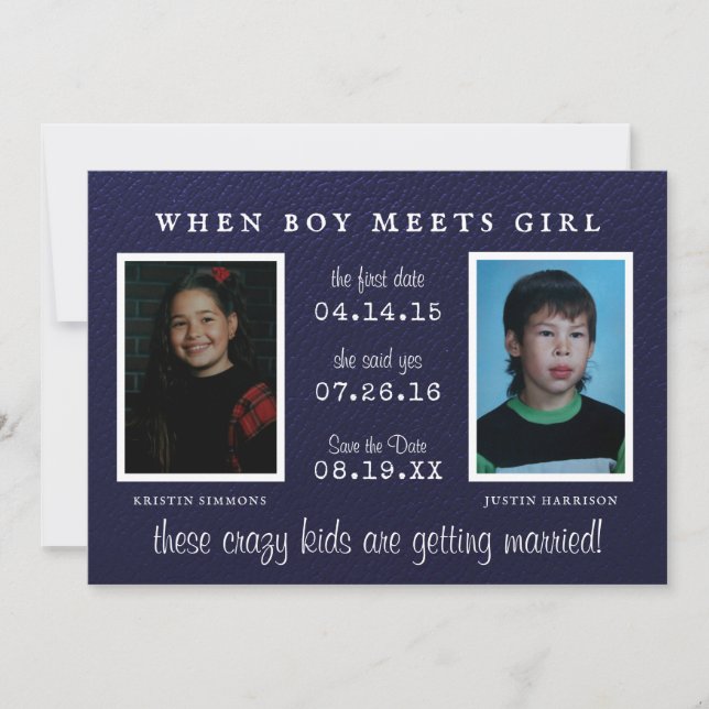 Yearbook Photo | Foto Spara datum meddelande (Framsida)