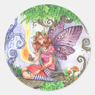 Yearful Fairy Sticker Runt Klistermärke