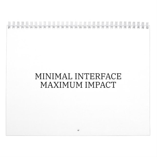 Yearly Architecture | Minimal Interface Visual  Kalender (Omslag)