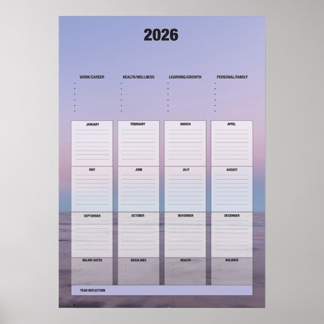 Yearly Planner Poster (Framsidan)
