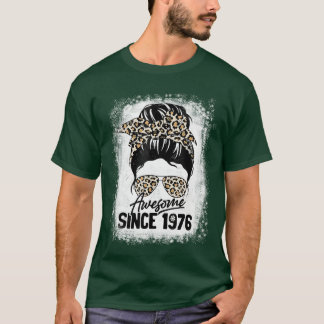 Years Old Awesome Since 1976 Leopard th Birthday b T Shirt