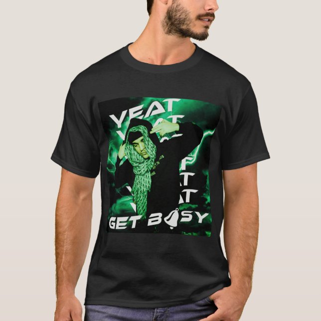 Yeat Get busy shirt friends retro boy T Shirt (Framsida)