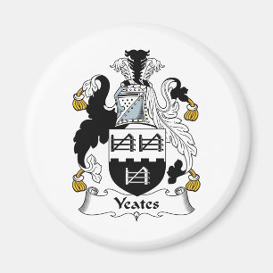 Yeates familjvapensköld magnet
