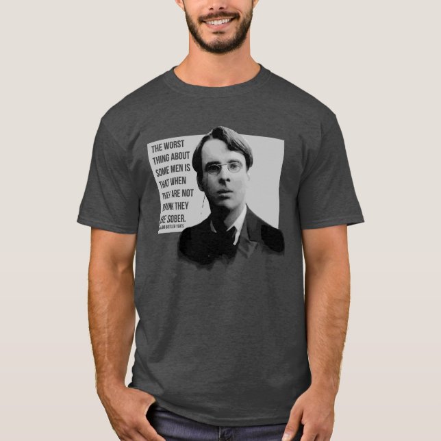 Yeats nykter manar t-shirt (Framsida)