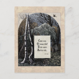 Yeats "Stolen Child" Viktorian Postcard Vykort