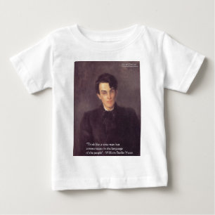 Yeats "Tänk klokt" Visdomspresenter & Kort Tee Shirt