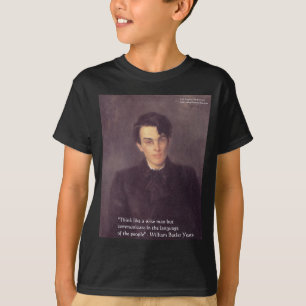 Yeats "Tänk klokt" Visdomspresenter & Kort Tee Shirt