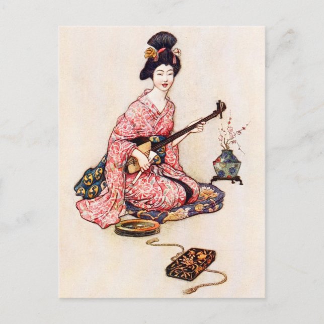 Yedes vackra dansare vykort (Framsida)