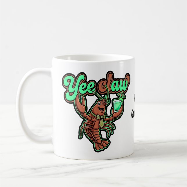 Yee Claw Retro Kräftskål Coastal Cocktail  Kaffemugg (Vänster)
