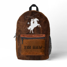 Yee Haw Anpassningsbar Amercan cowboysheriff Leath