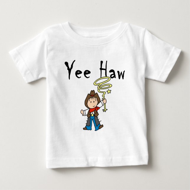 Yee Haw Cowboy Tshirts och Gifts (Framsida)
