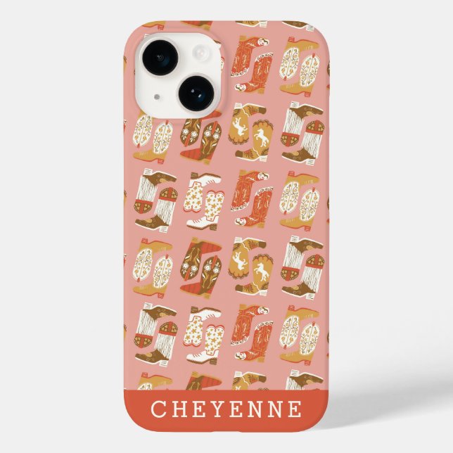 Yee Haw Cowgirl Boots Case-Mate iPhone Case (Baksida)