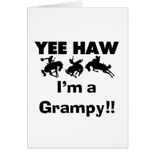 Yee Haw Jag är en Grampy T-shirts och presenter Hälsningskort