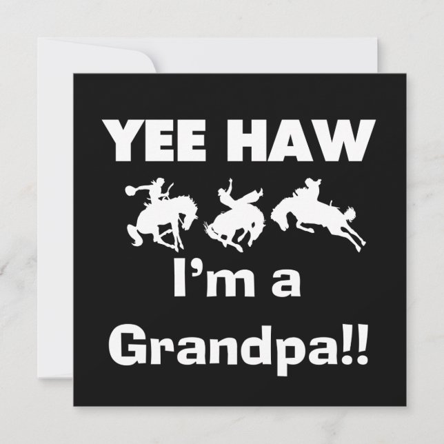Yee Haw Jag är farfar T-shirts och gåvor (Framsida)