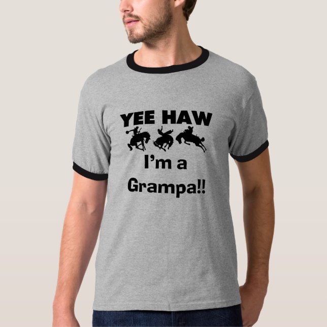 Yee Haw Jag är Grampa T-shirts och presenter (Framsida)