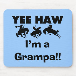 Yee Haw Jag är Grampa T-shirts och presenter Musmatta