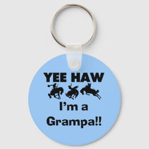 Yee Haw Jag är Grampa T-shirts och presenter Nyckelring