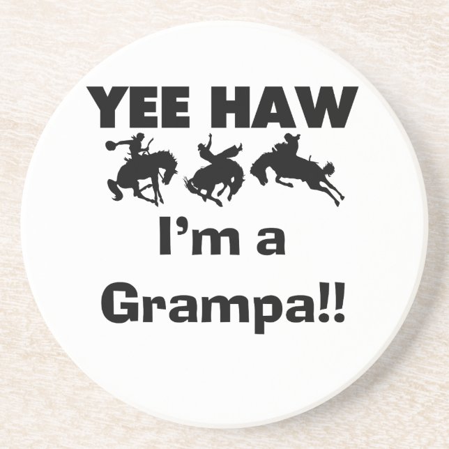 Yee Haw Jag är Grampa T-shirts och presenter Underlägg (Framsidan)