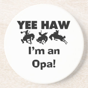 Yee Haw Jag är Opa T-shirts och presenter Underlägg
