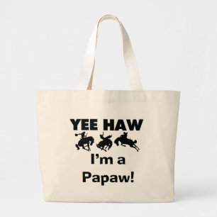 Yee Haw, jag är papaw T-shirts och presenter Jumbo Tygkasse