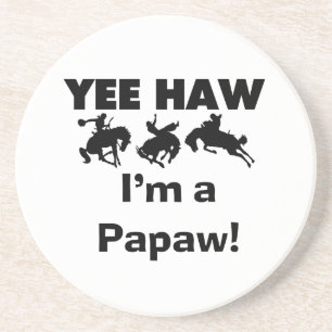 Yee Haw, jag är papaw T-shirts och presenter Underlägg