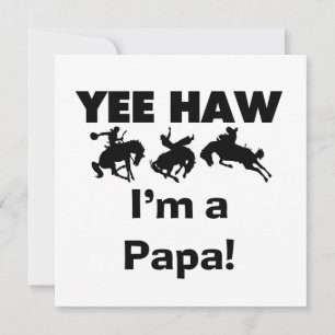 Yee Haw Jag är Pappa T-shirts och gaffelvagnar