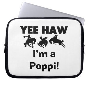 Yee Haw Jag är Poppi T-shirts och presenter Laptop Sleeve