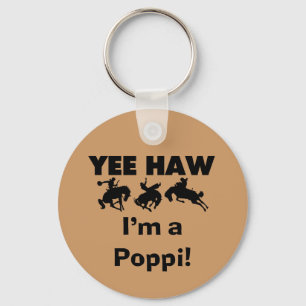 Yee Haw Jag är Poppi T-shirts och presenter Nyckelring