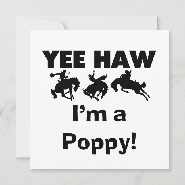 Yee Haw, jag är poppy T-shirts och Gifts (Framsida)
