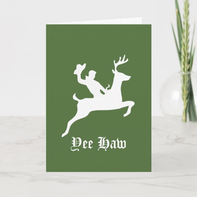 Yee Haw jul Helgkort (Framsida)