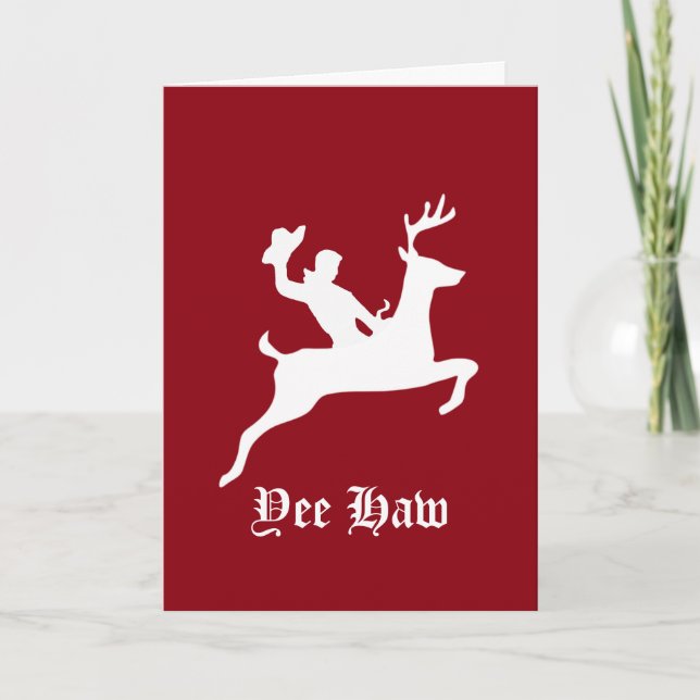 Yee Haw jul Helgkort (Framsida)