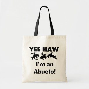 Yee Haw mig förmiddag en Abuelo T-tröja och gåvor Tygkasse