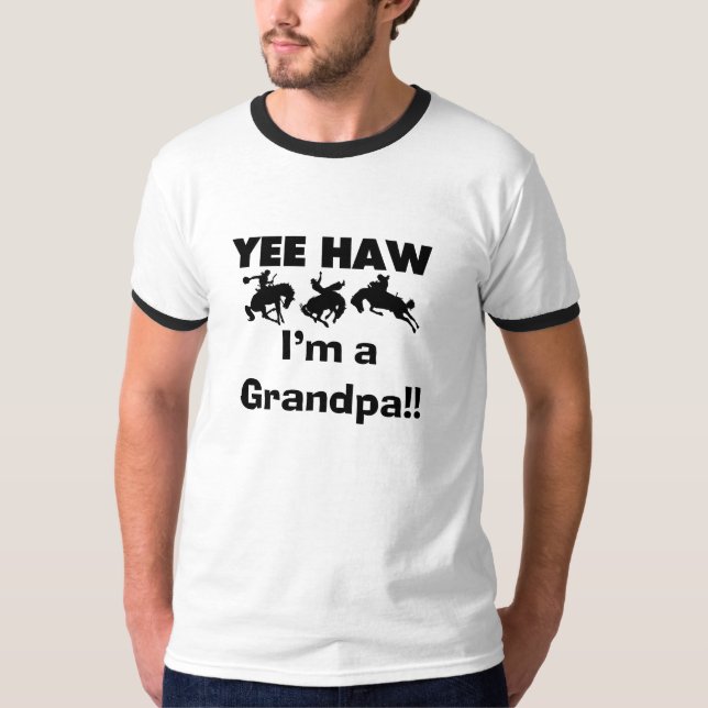 Yee Haw mig förmiddag T-tröja och gåvor för en T-shirt (Framsida)